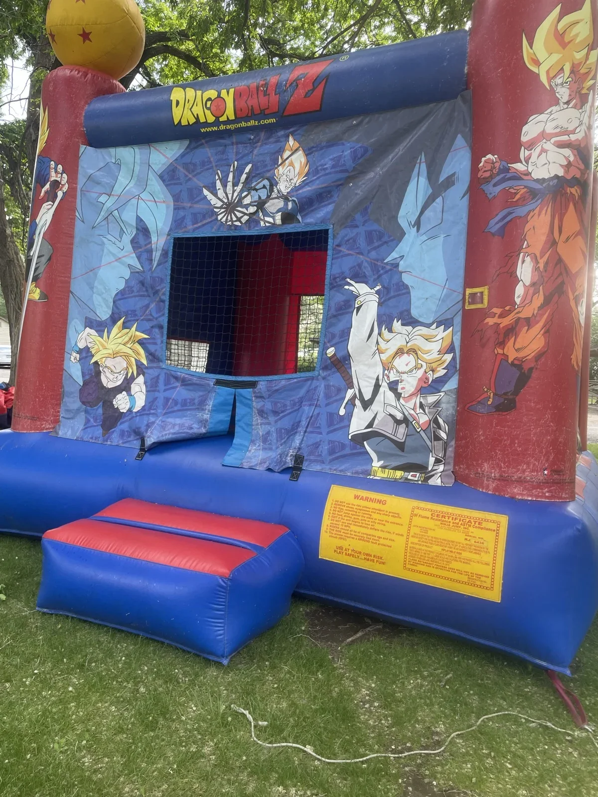 Dragonball Z bounce house
