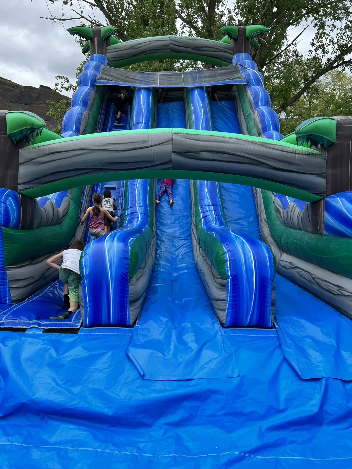 Bouncy slides
