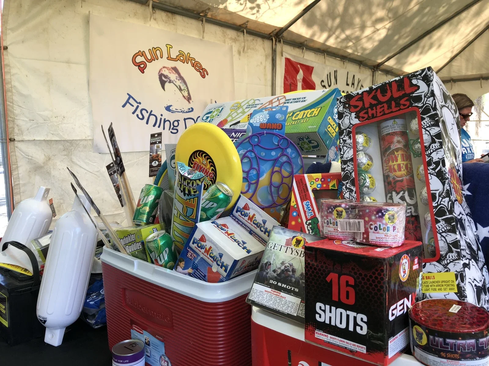 Charity drawing baskets