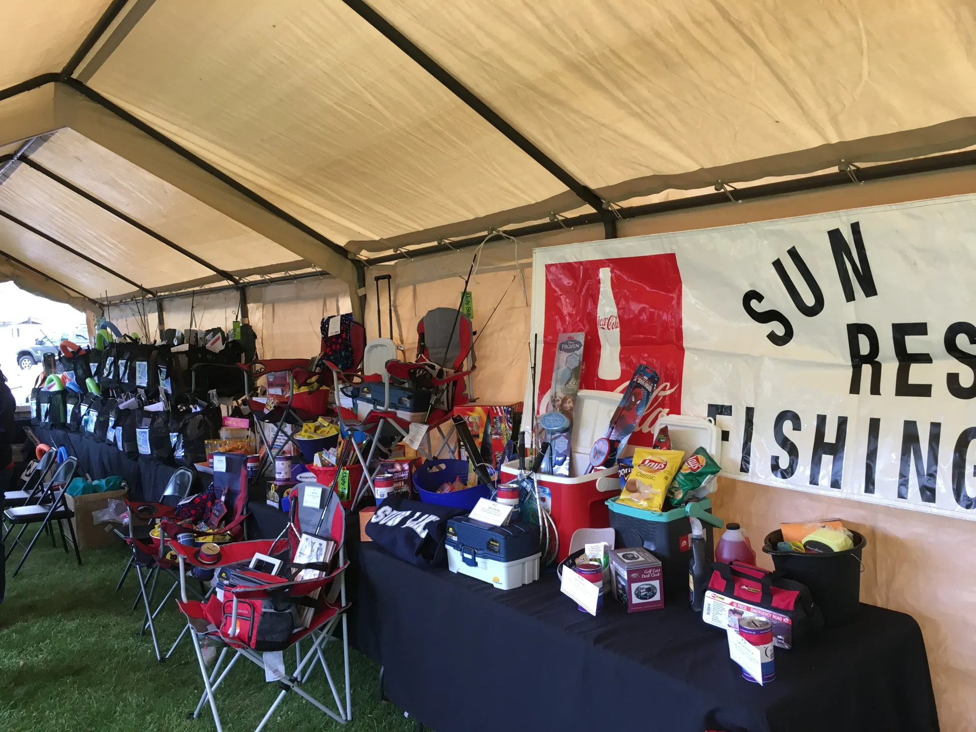 Prizes lined up