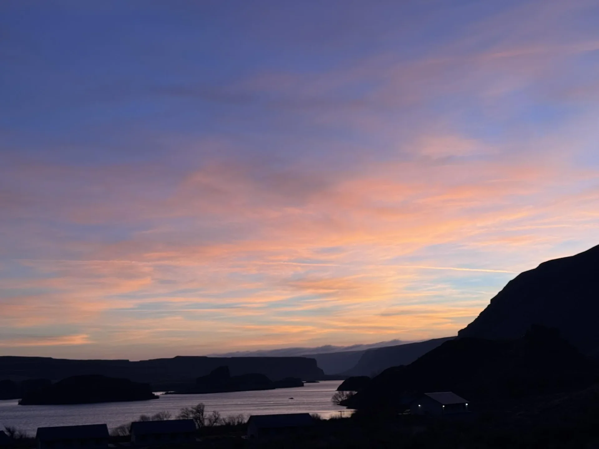Pastel sunset over Park Lake