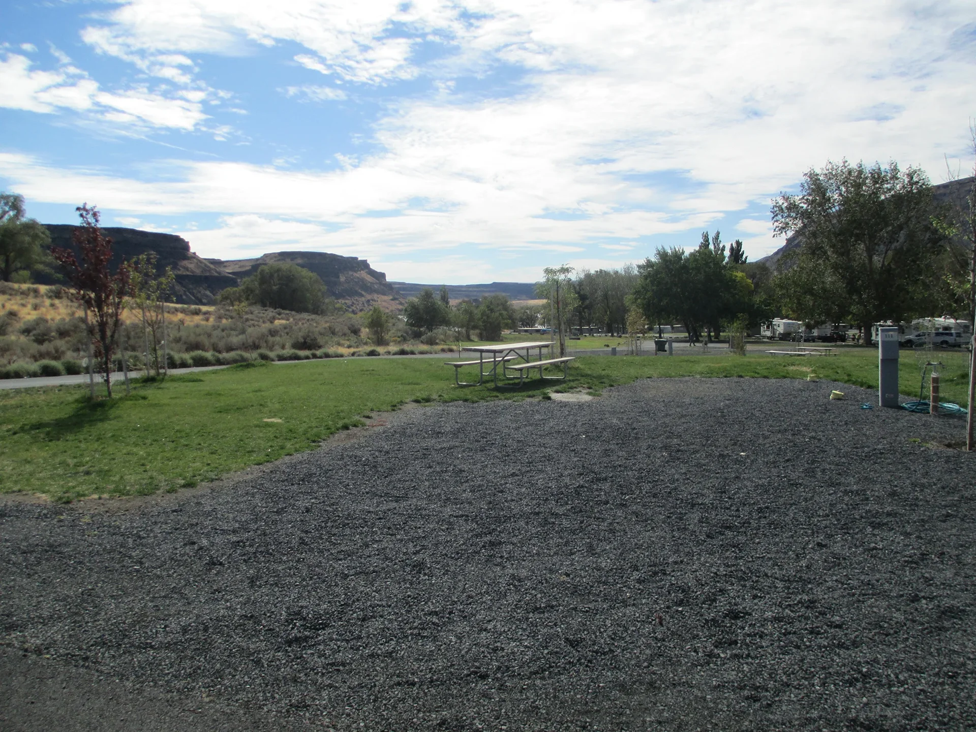 Premium Ridge RV back in sites